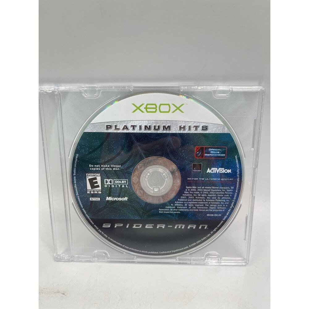 Spider-Man (Microsoft Xbox, 2002) DISC ONLY Tested Working